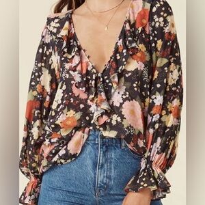Sangria frill blouse